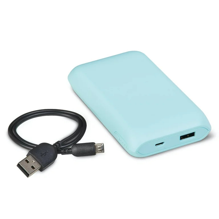 onn. Portable Battery, 8k mAh, Aqua | Walmart (US)