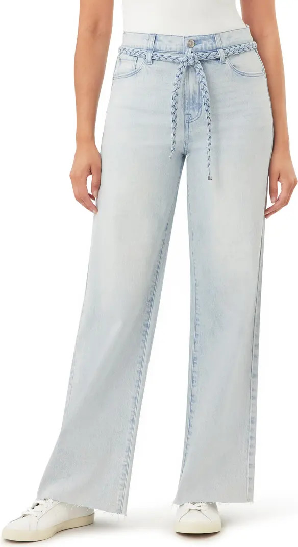 Kensie Carla Belted Wide Leg Jeans | Nordstromrack | Nordstrom Rack