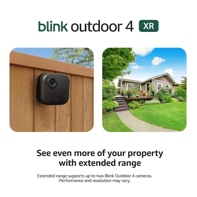 Blink Outdoor 4 XR - Wireless security camera with extended range, go up to 400 feet from your ho... | Lowe's