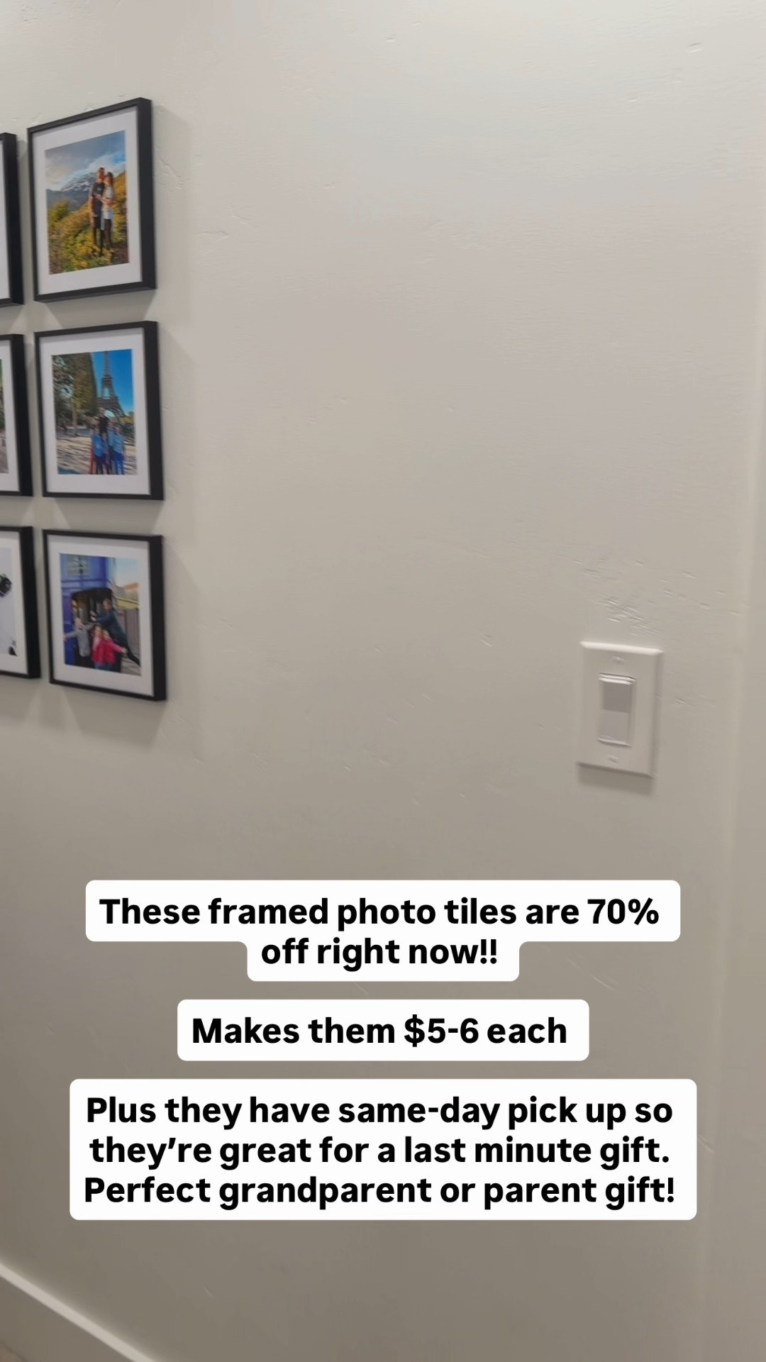We hung up these photos in our basement hallway two years ago and they make me happy every single day

70% off right now with the code PEACE