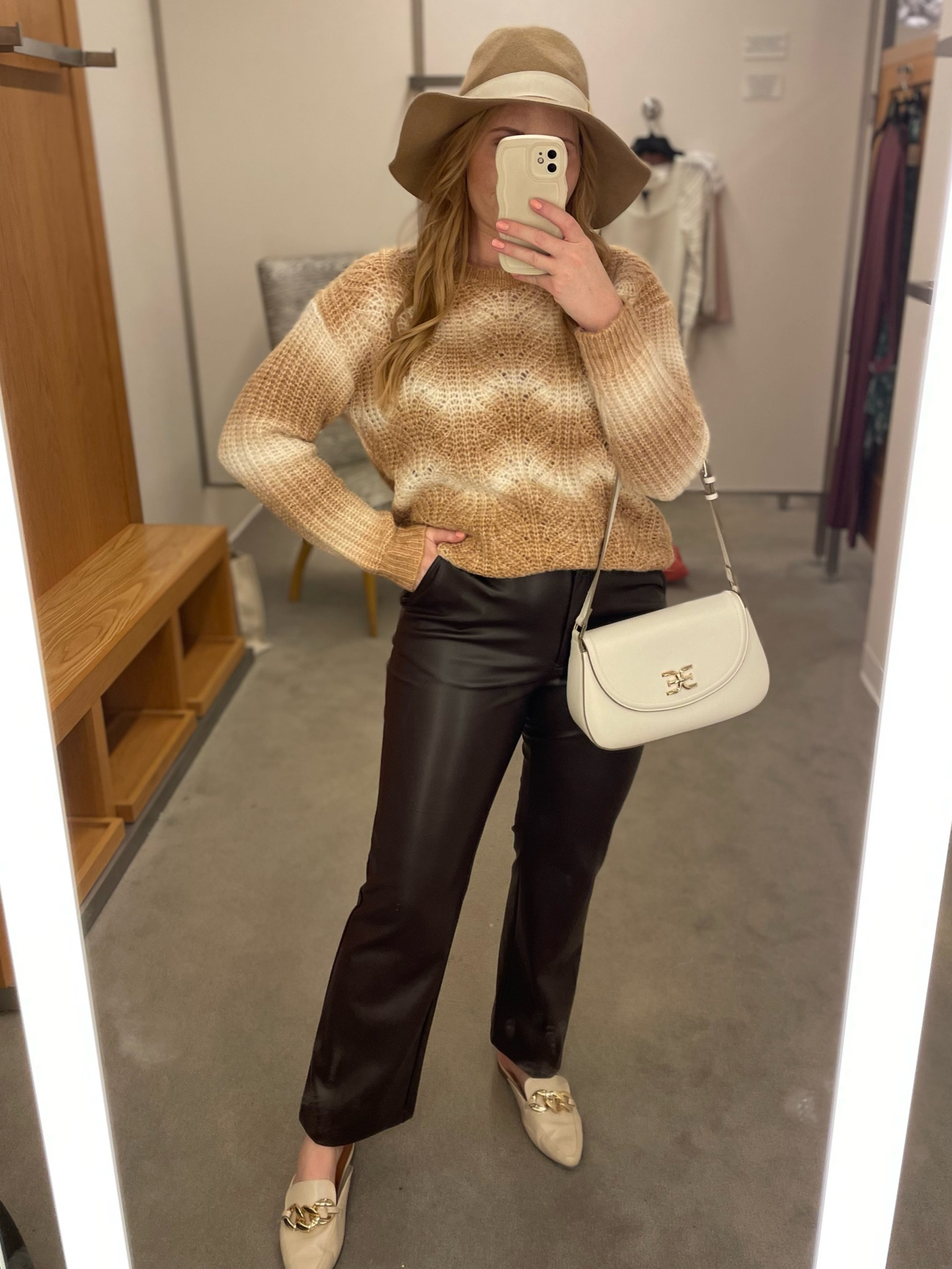 Sweater size small
Faux leather pants: size 30/10

#LTKFind #LTKxNSale #LTKsalealert