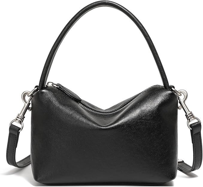 MFFOR Genuine Leather Small Purse, Hobo Crossbody Bags for Women, Slouchy Shoulder Bag, Designer ... | Amazon (US)