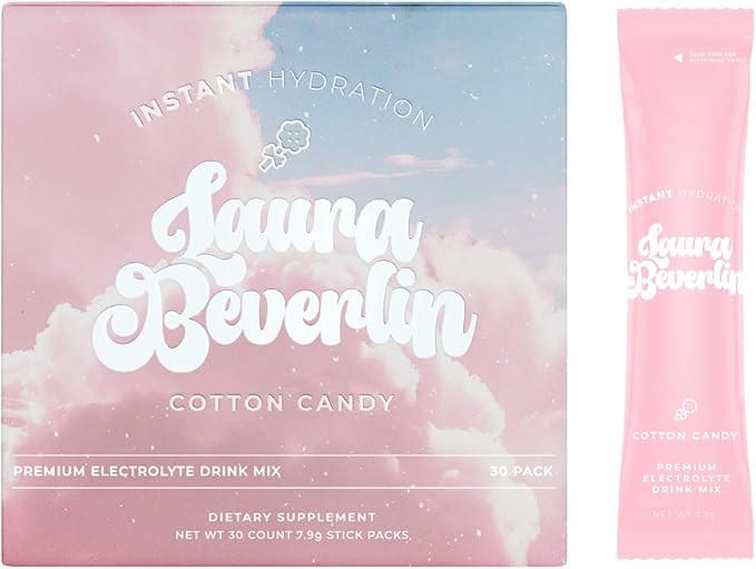 Instant Hydration Electrolytes Powder Packets - Cotton Candy Drink Mix - Zero Sugar - Keto, Vegan... | Amazon (US)