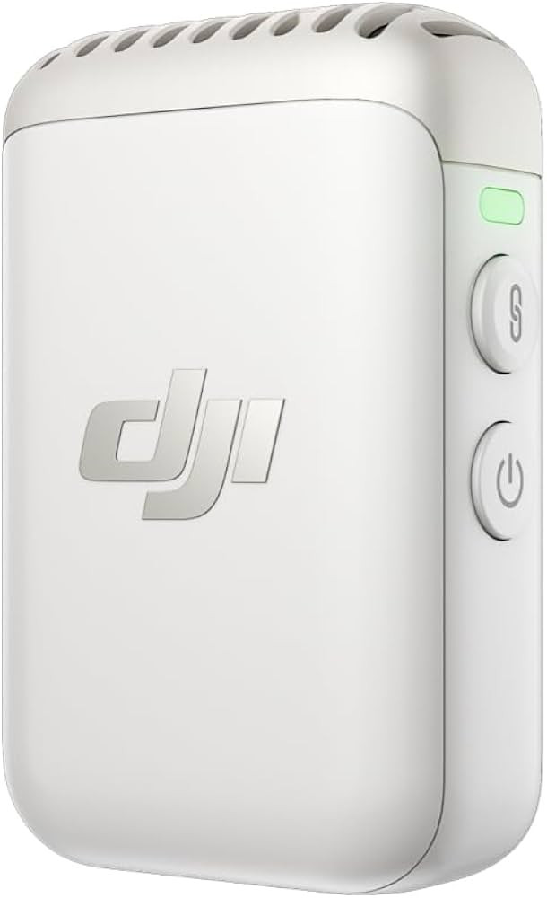 DJI Mic 2 Transmitter (Pearl White), Wireless Microphone with Intelligent Noise Cancelling, 14-Ho... | Amazon (US)