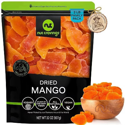 Sun Dried Mango Slices, with Sugar Added 32oz by Nut Cravings | Target