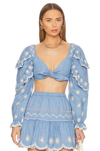 Milanti Crop Top
                    
                    LoveShackFancy | Revolve Clothing (Global)