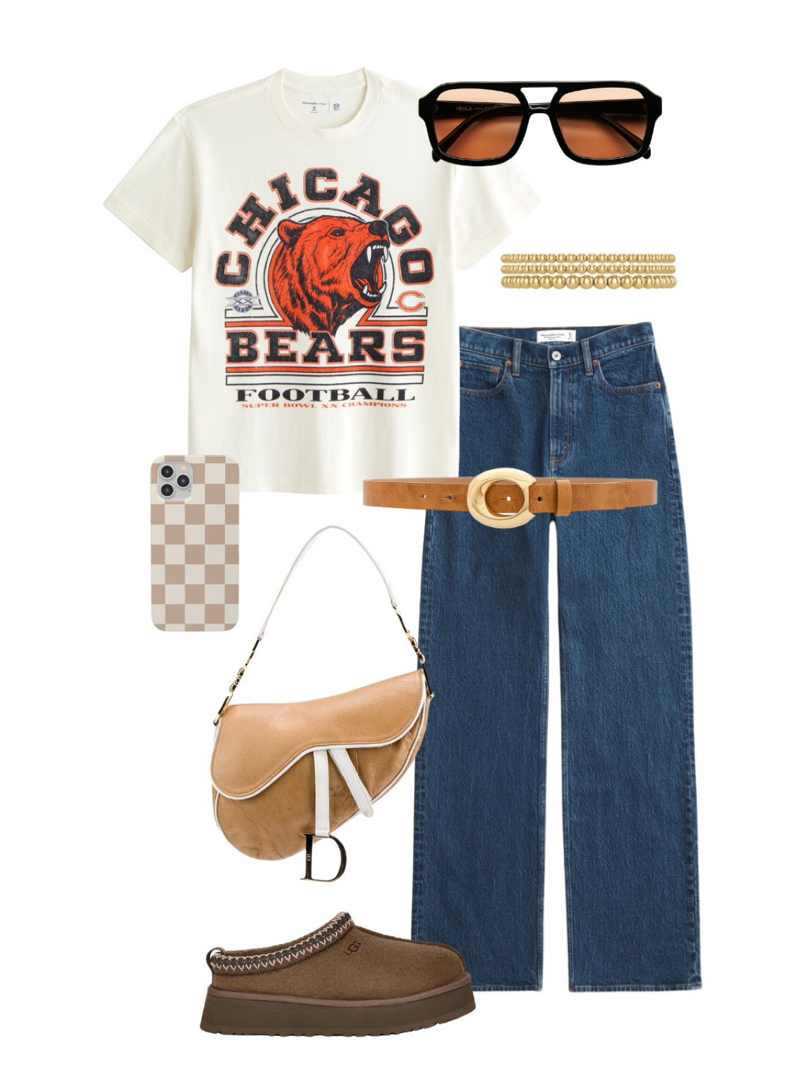 Football season is finally here, which means it’s time for cute game day outfits. I love Abercrombie’s NFL collection - so many vintage-look options for every team. Accessories are the easiest way to “dress up” a simple t-shirt and jeans. Abercrombie is *also* my go-to for denim - they’re on sale often and have so many selections for your perfect fit. 

Football game outfit, fall outfit, back to school, how to style graphic tee

#LTKShoeCrush #LTKFindsUnder100 #LTKFallSale