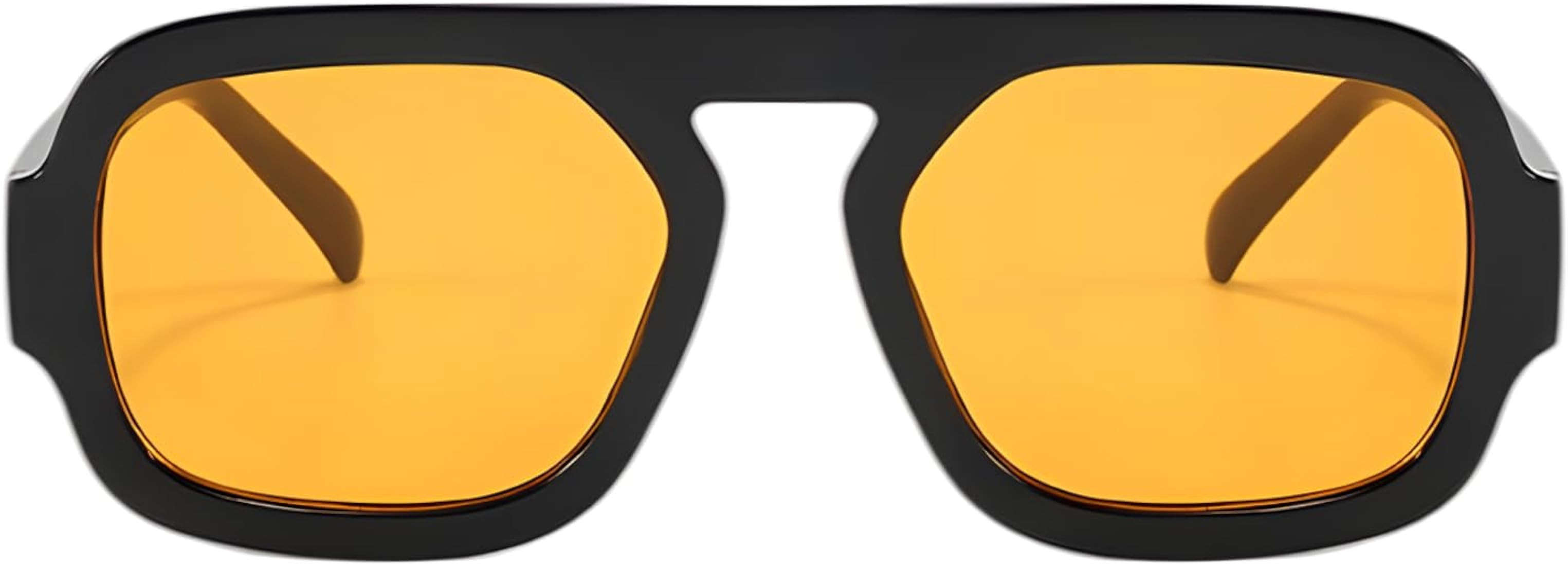 Amazon.com: ADE WU Trendy Square Sunglasses for Women,Vintage 70s Inspired Stylish Flat Top Aviat... | Amazon (US)