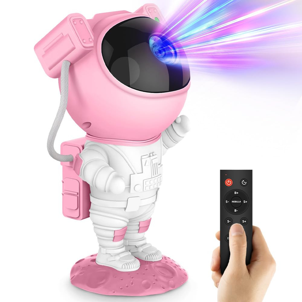 AceGamer Astronaut Galaxy Projector Night Light with Timer and Remote Star Starry Nebula LED Lamp... | Amazon (US)
