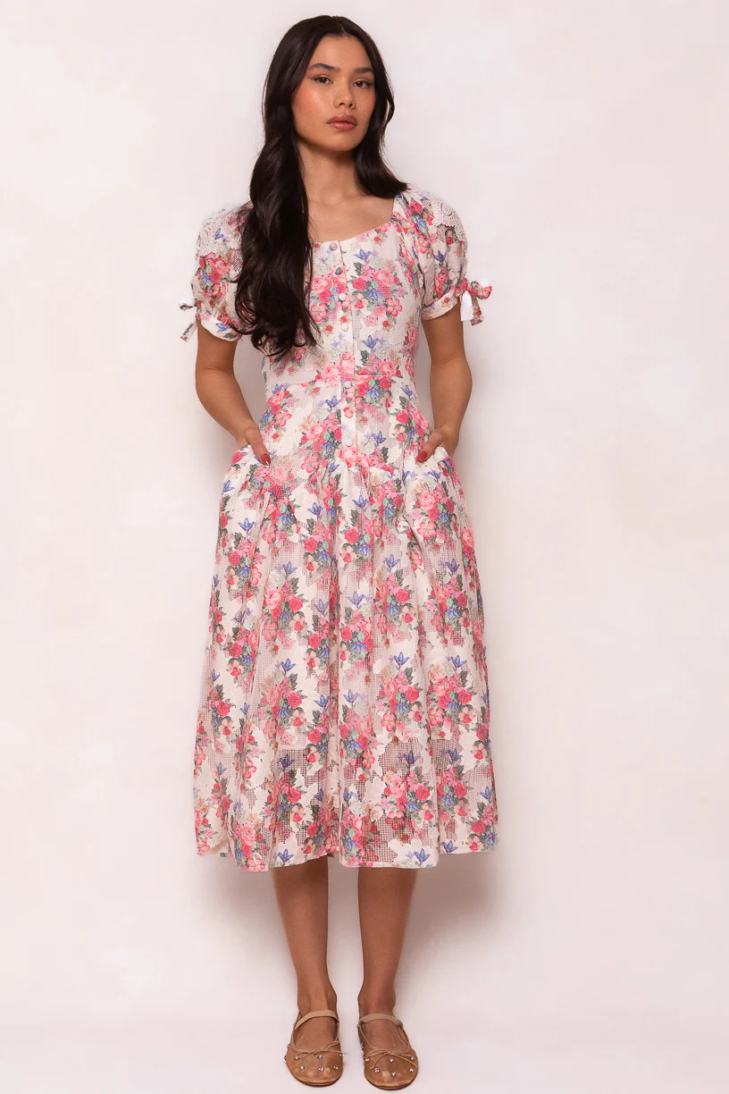 Lizzy Dress in Pink Floral | Ivy City Co