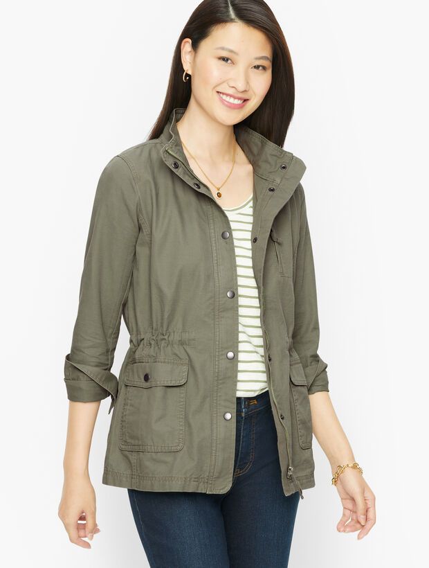 Cotton Twill Field Jacket | Talbots