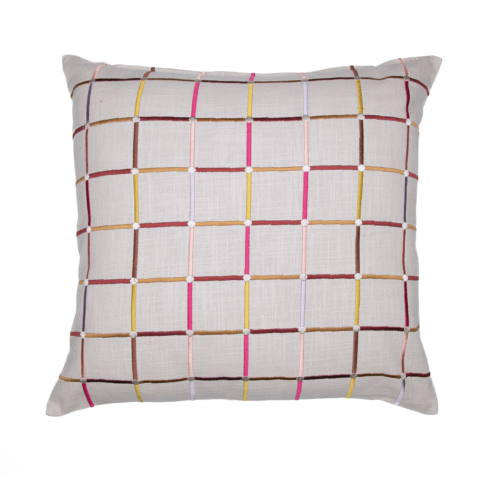 Checkered Cotton Throw Pillow | AllModern