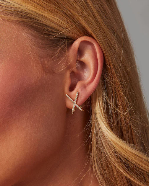 Pave Criss Cross Studs | VICI