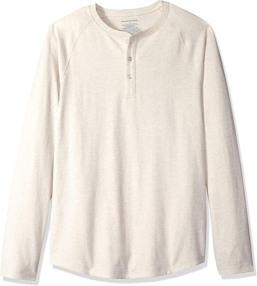 Amazon Essentials Men's Slim-Fit Long-Sleeve Henley Shirt | Amazon (US)