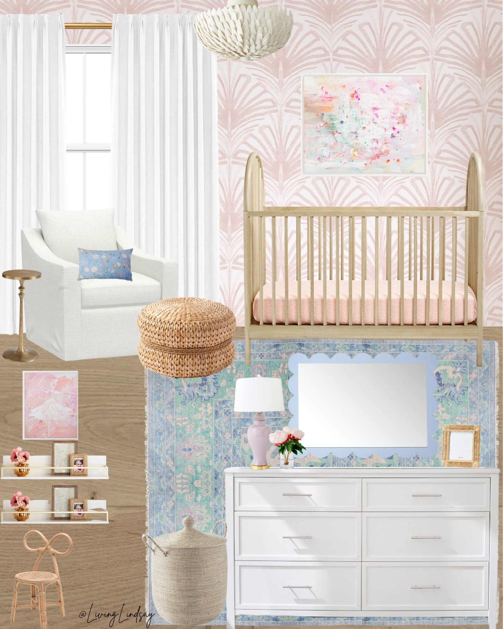 Preppy nursery, baby girl nursery, nursery, pink nursery, colorful nursery 

#LTKbaby #LTKkids #LTKhome