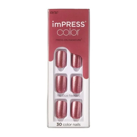 imPRESS Color Press-on Manicure Peanut Pink Short | Walmart (US)