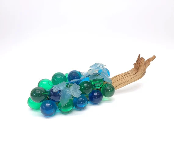 Lucite Grape Cluster  Beautiful Blues and Greens Extra Large - Etsy | Etsy (US)