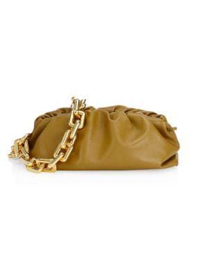 Medium The Chain Pouch Leather Clutch | Saks Fifth Avenue