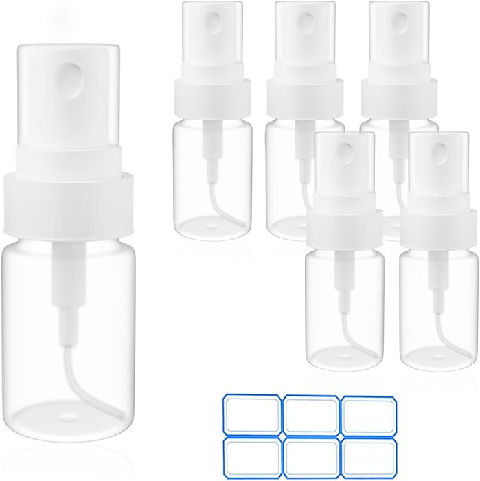 6 Pack 0.17 Oz (5ml) Mini Perfume Travel Refillable Bottles, Fine Mist Refillable Mini Perfume At... | Amazon (US)