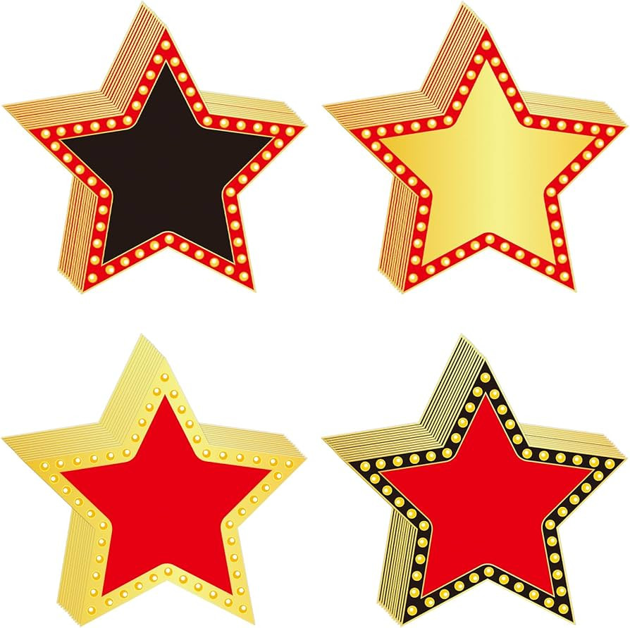 48 Pcs Movie Star Cutouts Red Carpet Awards Night Cutouts for Bulletin Board Classroom Wall High ... | Amazon (US)