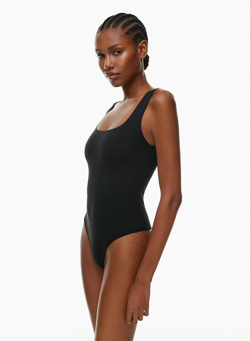 Contour Squareneck Bodysuit in Black | Small | Aritzia