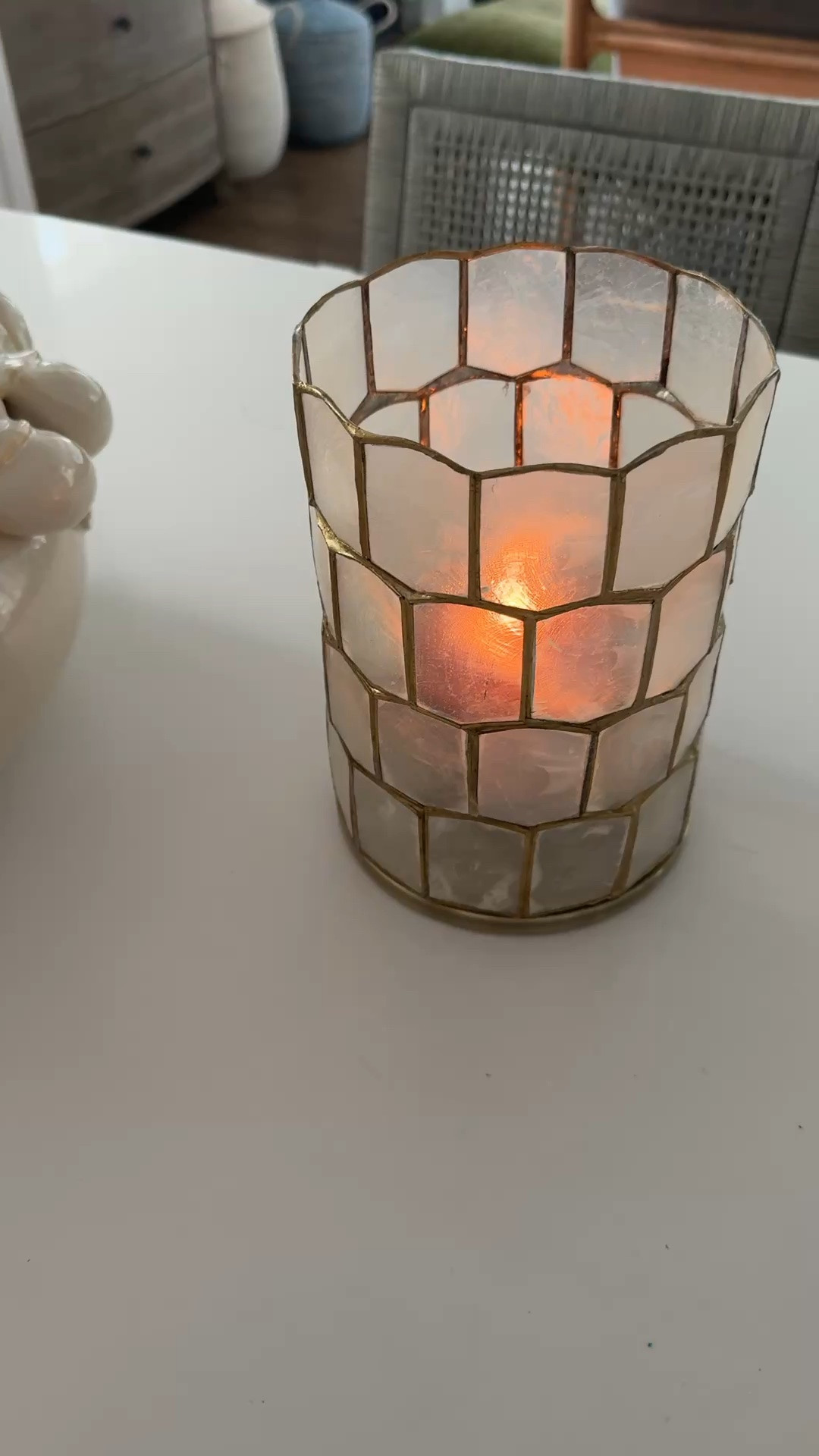 My most favorite fall candle (this pumpkin smash scent is insane!!!!). Love it inside this gorgeous capiz hurricane (which is on sale now btw…) 

Fall decorating, fall entertaining, GIRLONTHEHUDSON, neutral home, modern coastal, cozy home, fall inspo, fall decor, fall accessories, brass accents,

#LTKHome #LTKSaleAlert #LTKselfcare