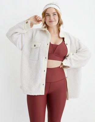 Aerie Cloud Sherpa Jacket | American Eagle Outfitters (US & CA)