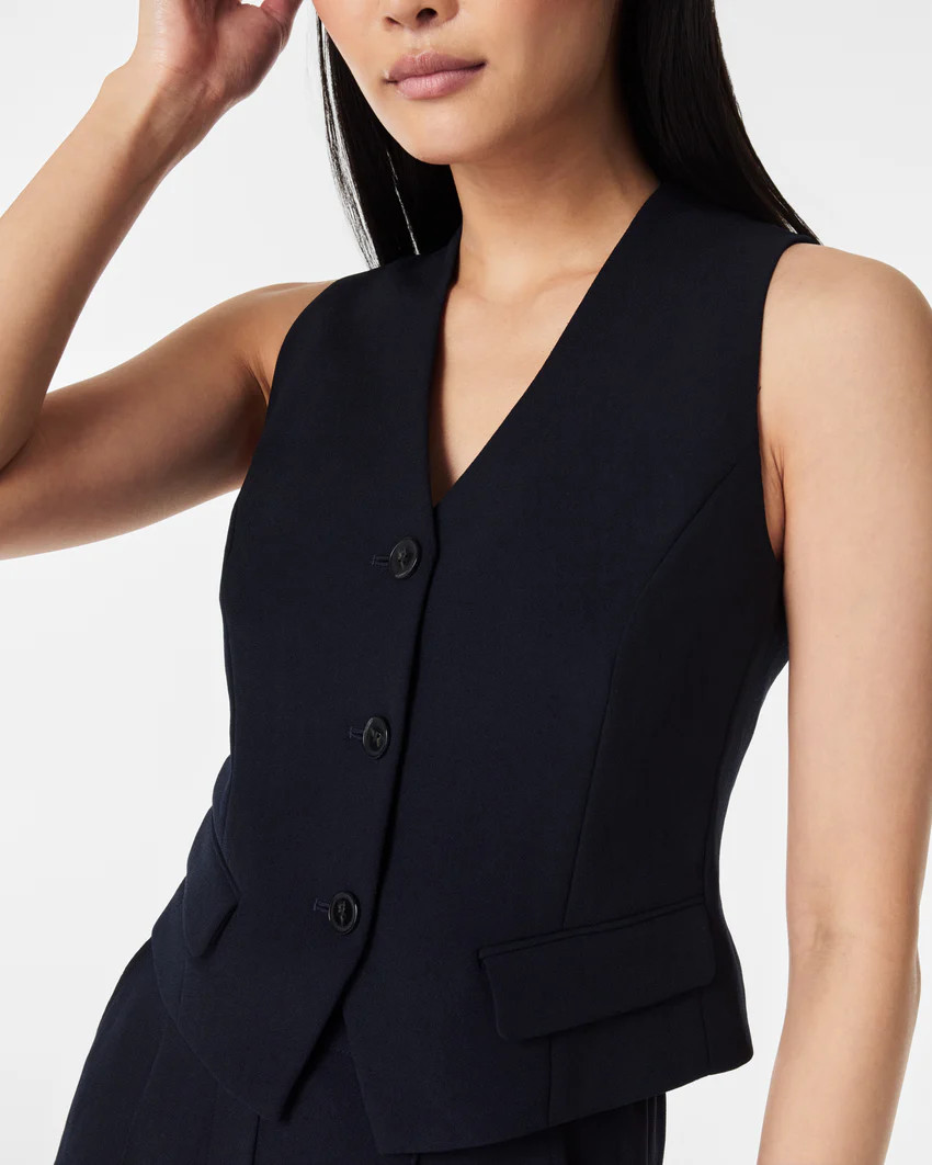 Carefree Crepe Vest Top | Spanx