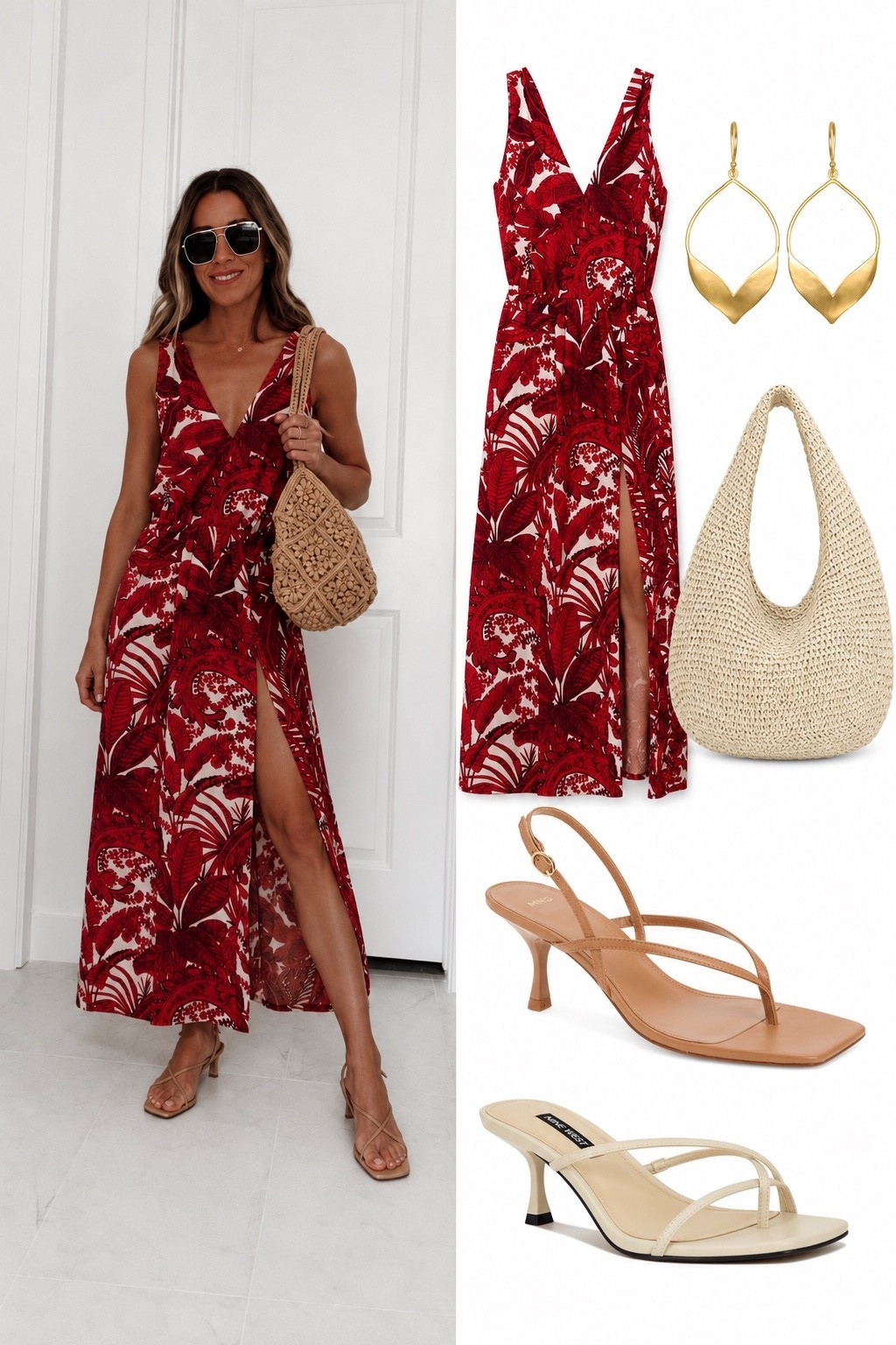 Summer dress, graduation party outfit idea