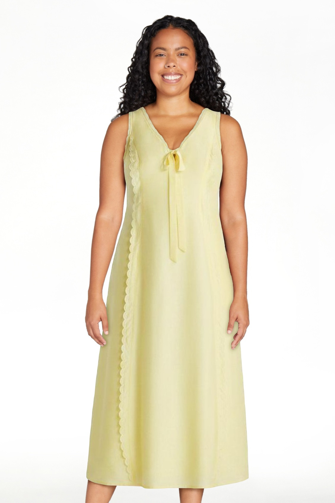 Scoop Women's and Women's Plus Maxi Keyhole Dress, Sizes 0-26W | Walmart (US)