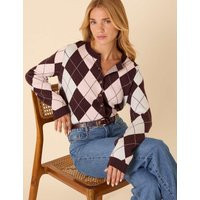 Nobody's Child Cotton Rich Argyle Cardigan Multi | Marks & Spencer (UK)