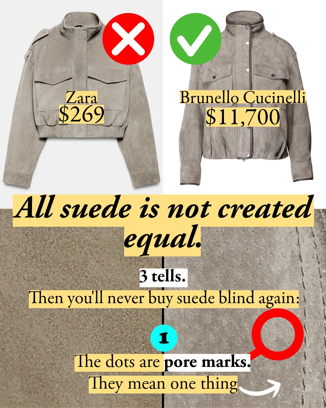 Suede that's worth it. The Mango blazer is 100% goatskin at $430 down from $550 with code EXTRASALE – the better material for a structured blazer, but take the sleeve against the body into daylight before you commit, since shade matching is where this price tier slips. blazer, suede, suede blazer, midi skirt, skirt, trousers, leather coat, coat, loafer,  jacket, bomber jacket

#LTKootd #LTKSeasonal