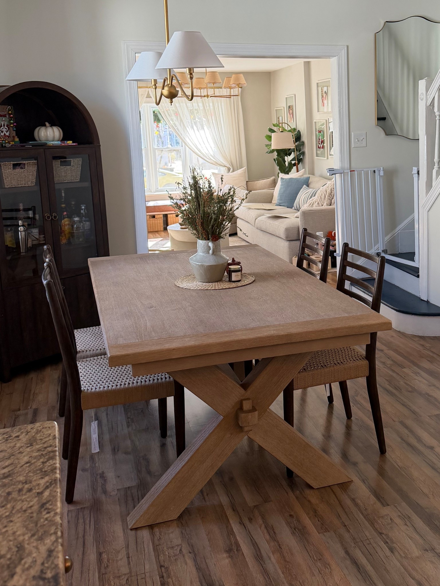 I have waited 3 1/2 years to buy my dining room set so this was a very proud moment for me!!! I’m obsessed