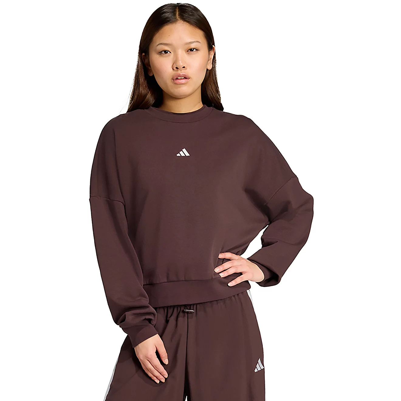 adidas Women's Essentials Small Logo Feel Cozy Sweatshirt | Academy Sports + Outdoors