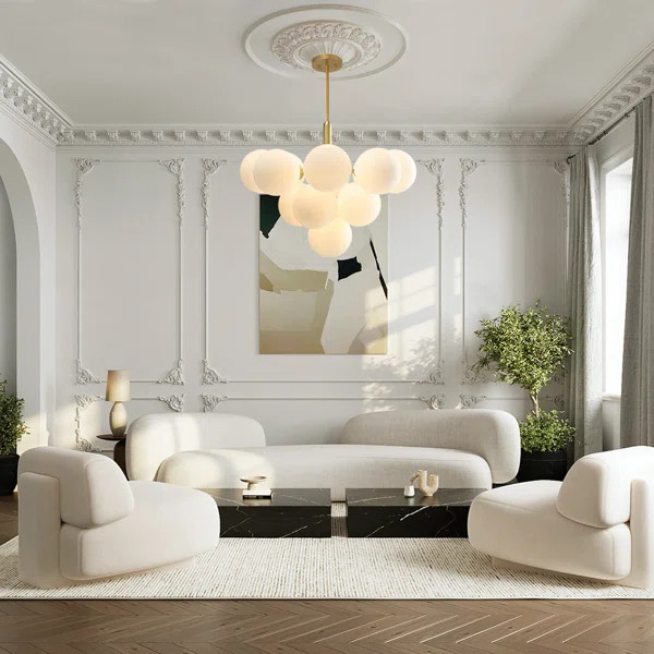 Delacroy 13 - Light Dimmable Tiered Chandelier | Wayfair North America