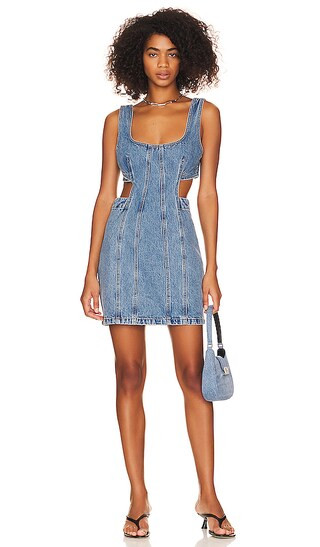 Vivi Cut Out Tank Dress in Faria | Revolve Clothing (Global)