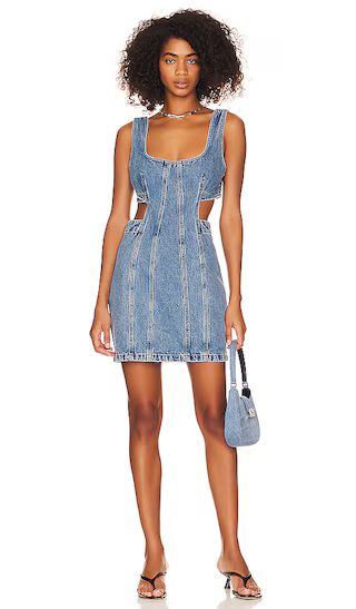 Vivi Cut Out Tank Dress in Faria | Revolve Clothing (Global)