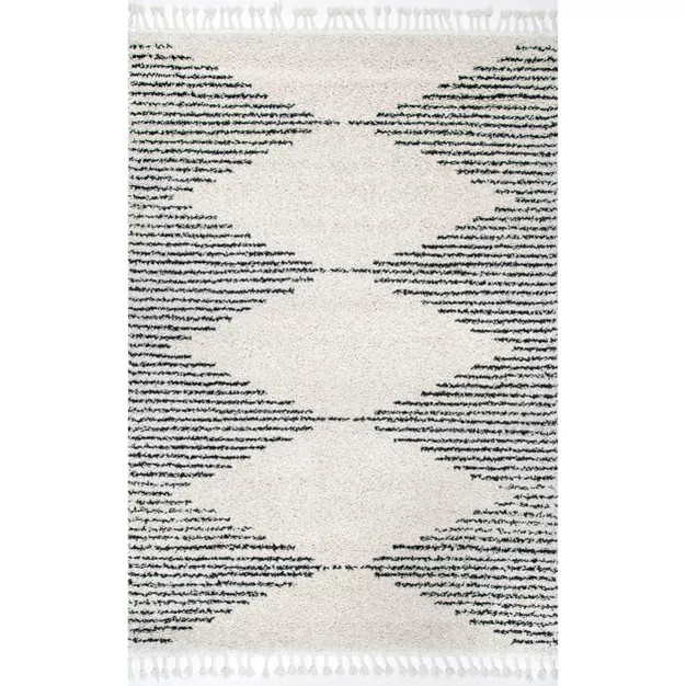 nuLOOM Bria Moroccan Diamond Tassel Area Rug | Target