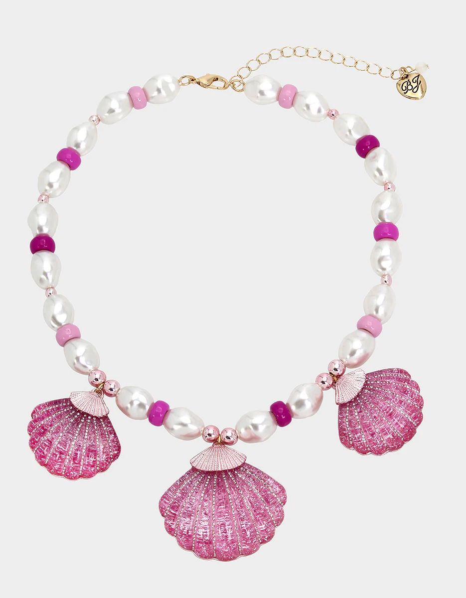 PINK SUMMER FRONTAL NECKLACE PINK | Betsey Johnson