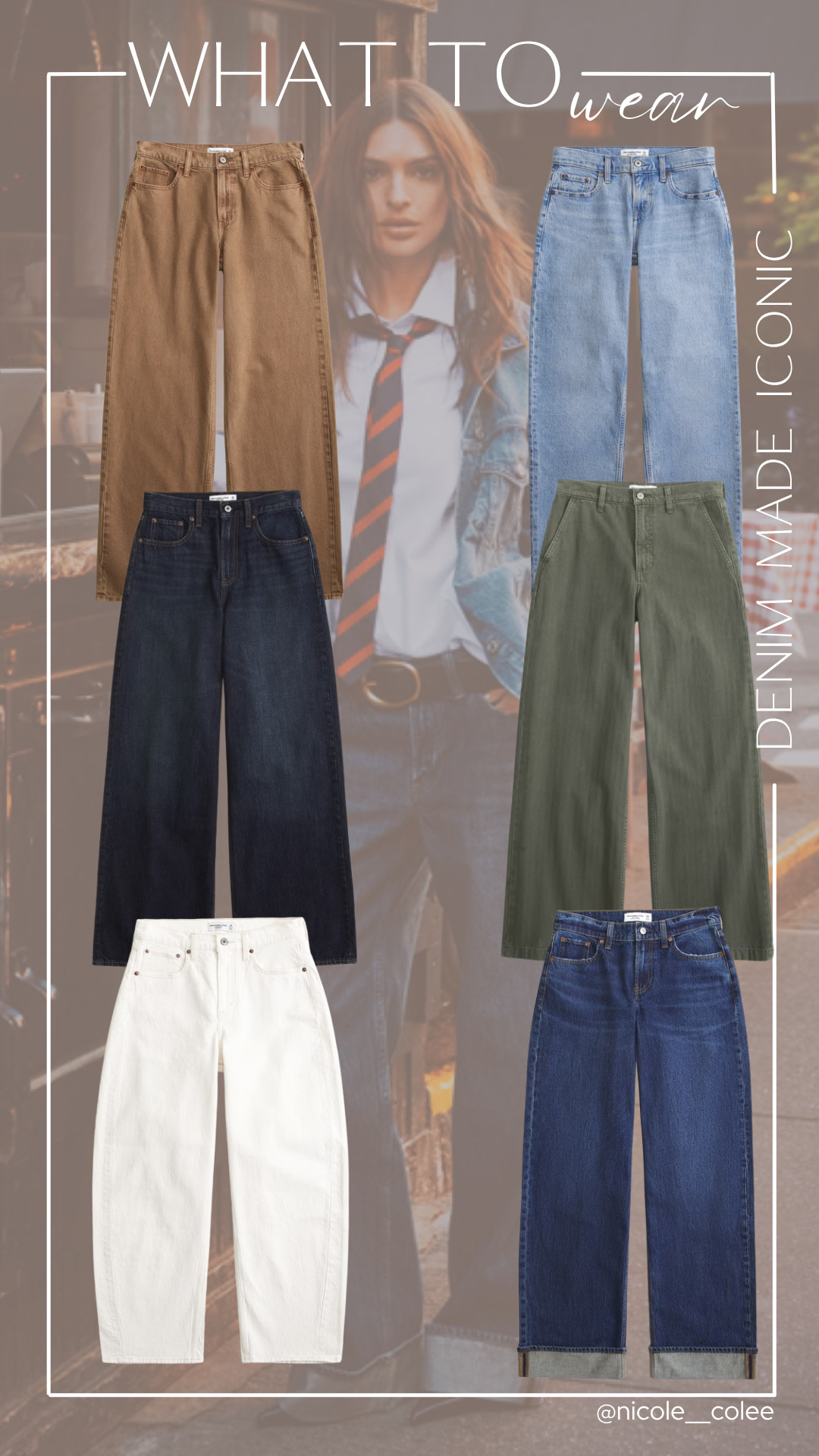 Denim season is right around the corner… and these are the pairs I'm eyeing. 👖🤍

A great pair of denim is the foundation of so many outfits, and this season is all about relaxed silhouettes, rich washes, and elevated neutrals. From crisp white jeans and timeless blue denim to chocolate brown and olive, these are the styles you'll be reaching for on repeat.

They're easy to dress up, easy to dress down, and the kind of pieces that earn a permanent spot in your closet.

I've linked every pair in my LTK so you can start building your fall denim lineup now. ✨

#LTKDenim #LTKStyle #FallFashion #DenimInspiration #LTKFinds 

 #LTKdayinmylife #LTKgrwm #LTKootd