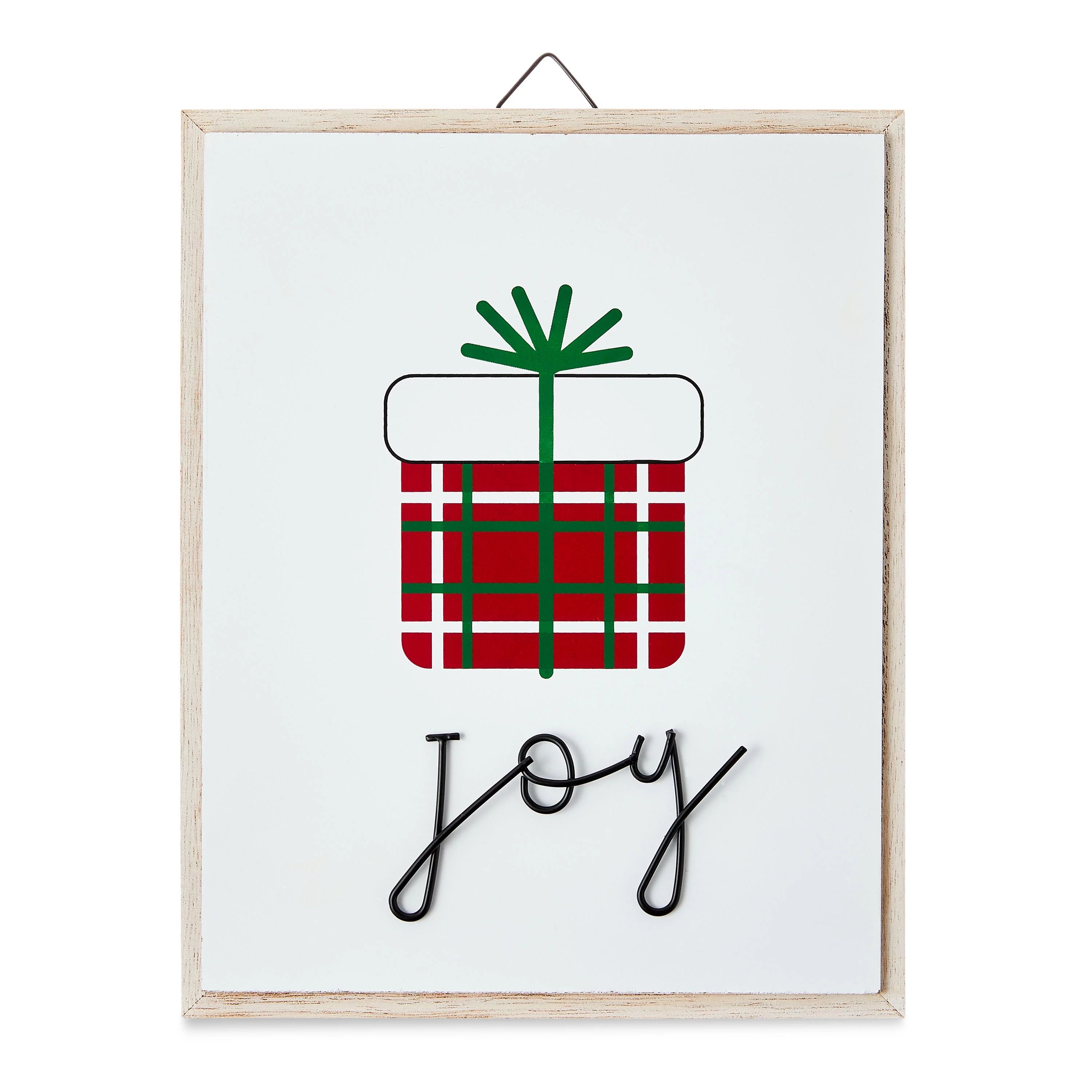 Joy Present Hanging Decoration 10 in x 8 in, by Holiday Time | Walmart (US)