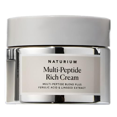 Naturium Multi-Peptide Rich Cream, Hydrating & Nourishing to Help Appearance of Fine Lines & Wrinkles, Vegan & Cruelty-Free, 1.7 oz | Amazon (US)