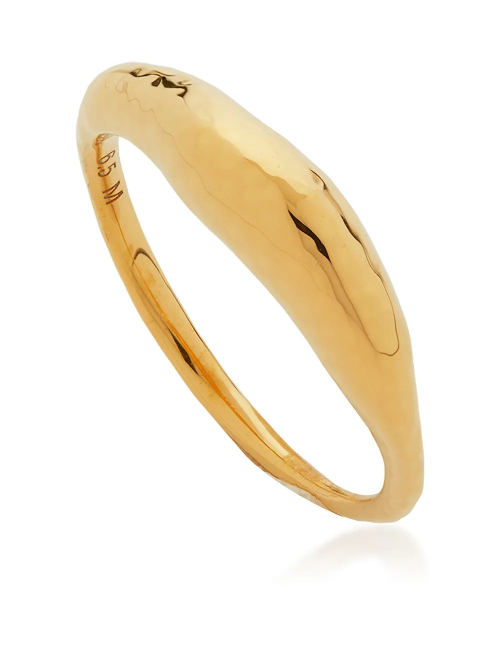 Monica Vinader Deia hammered-effect ring - Gold | Farfetch Global