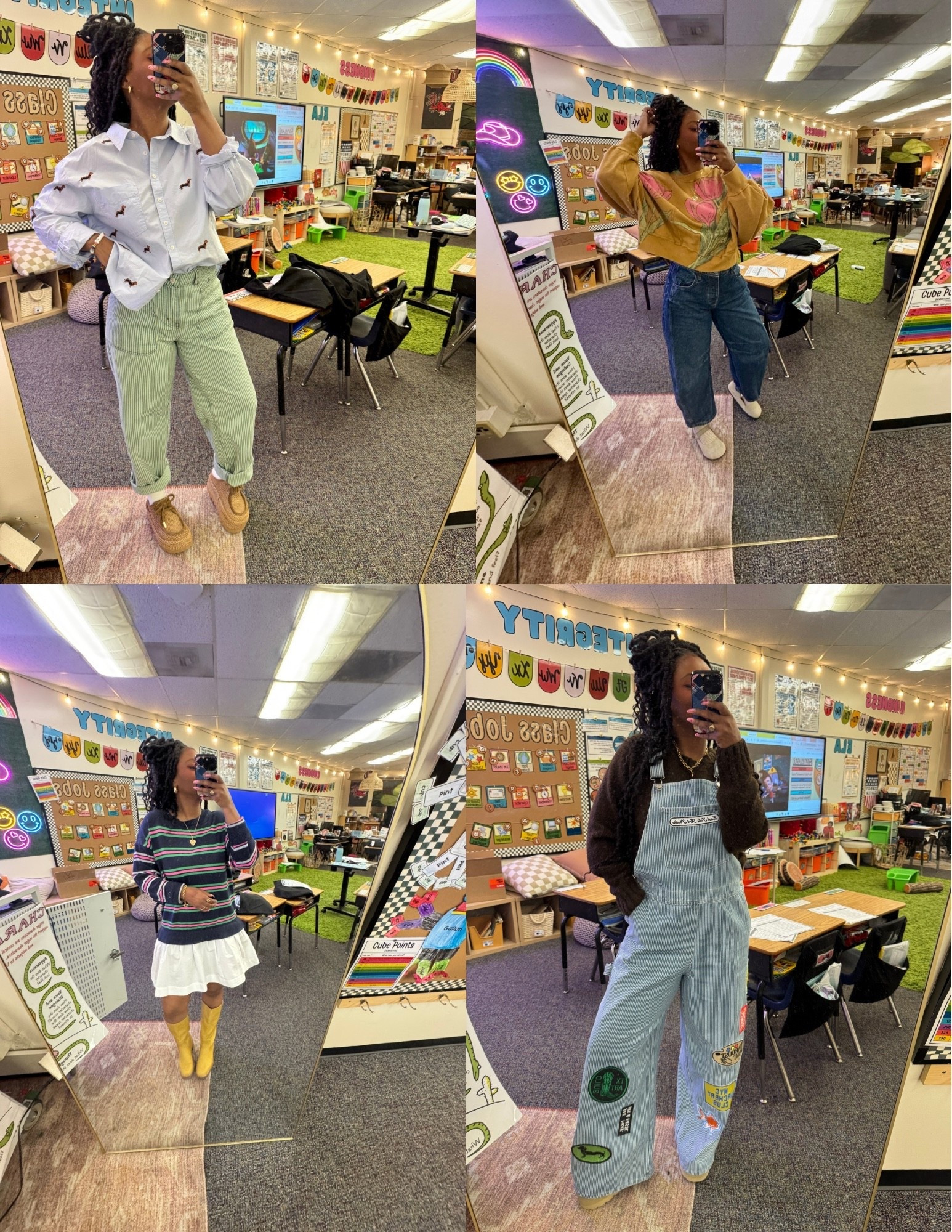 Outfits of the week! 
Wednesday’s Overalls: Dressed in Lala Lala Art Studio Patched Wide Leg Overalls

#LTKgrwm #LTKootd #LTKdayinmylife