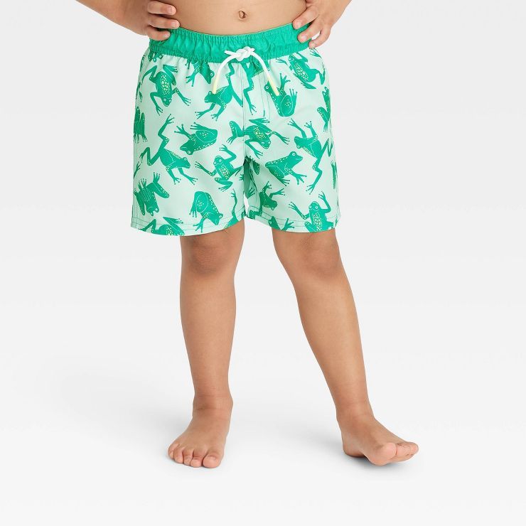 Toddler Boys' Frogs Swim Shorts - Cat & Jack™ Green | Target