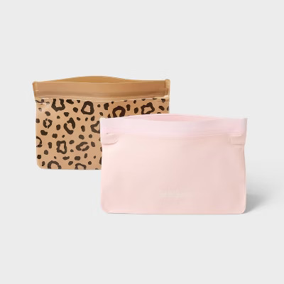 Kids' 2pc Reusable Sandwich Bag - Cat & Jack™ Leopard: BPA-Free Storage Bags | Target