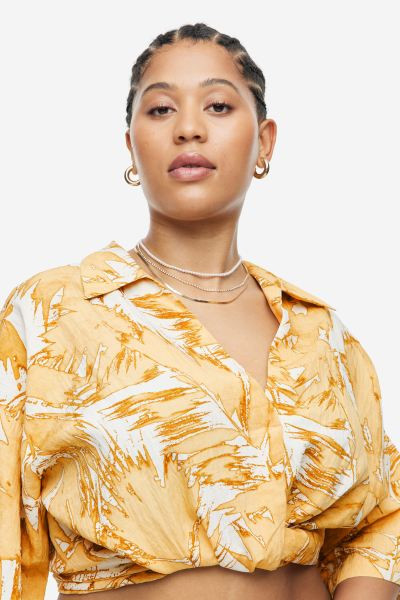 Blouse with Tie Detail | H&M (US + CA)