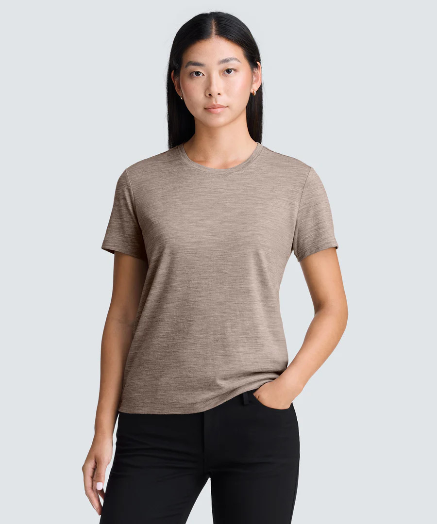 Women's Merino Crew Neck T-Shirt | Unbound Merino | Unbound Merino