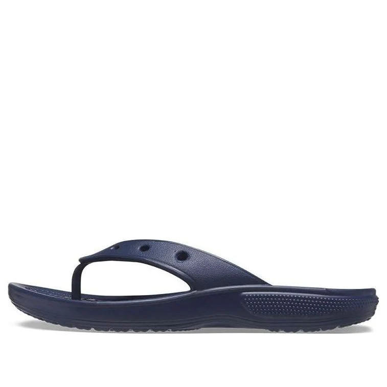 Crocs Classic Crocs Flip Casual Flip-Flops Unisex Navy Blue 207713-410 | KICKS CREW