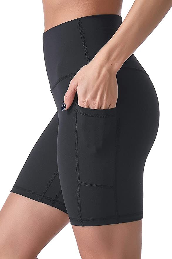 Sunzel 8" / 5" / 3" Biker Shorts for Women with Pockets, High Waisted Yoga Workout Shorts | Amazon (US)